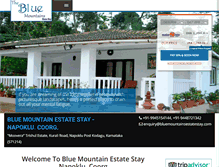 Tablet Screenshot of bluemountainsestatestay.com